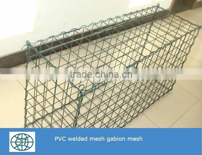 1x1x0.5m 60x80mm Hot dipped galvanized Gabion Mesh for stone wall protection