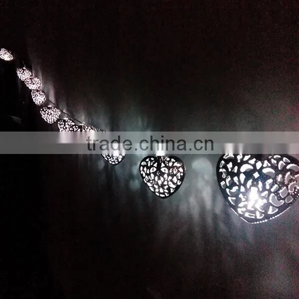 led solar light string led christmas lights string light heart