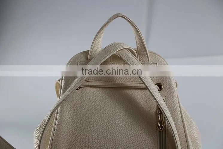 lady girl PU leather custom bag backpack for teen bags made in china