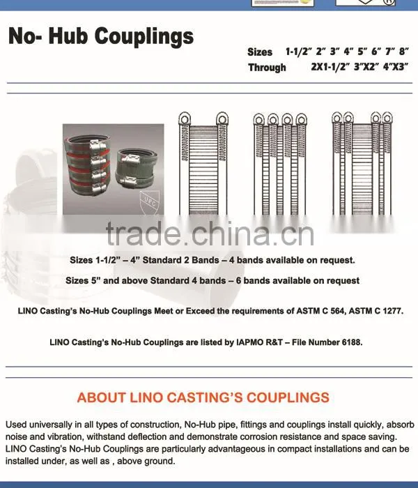 Cheap Price Hdpe Pipe Coupling with UPC Approval