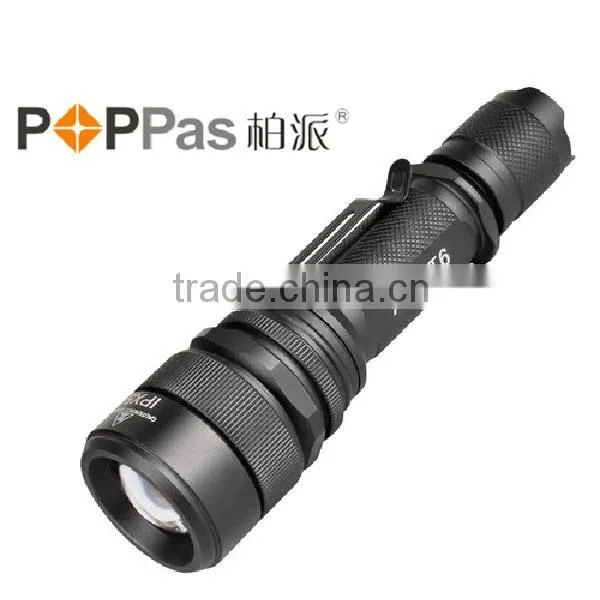 S16 IPX5 Waterproof 18650 Rechargeable 400lumens T6 LED High Power Police Security Led Flashlight