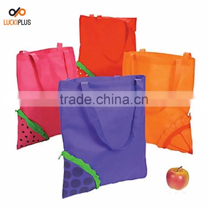 Luckiplus Fruit Shopping Bag Foldable Tote Shopping Bag Spacious and Portable Grape Shopping Bag