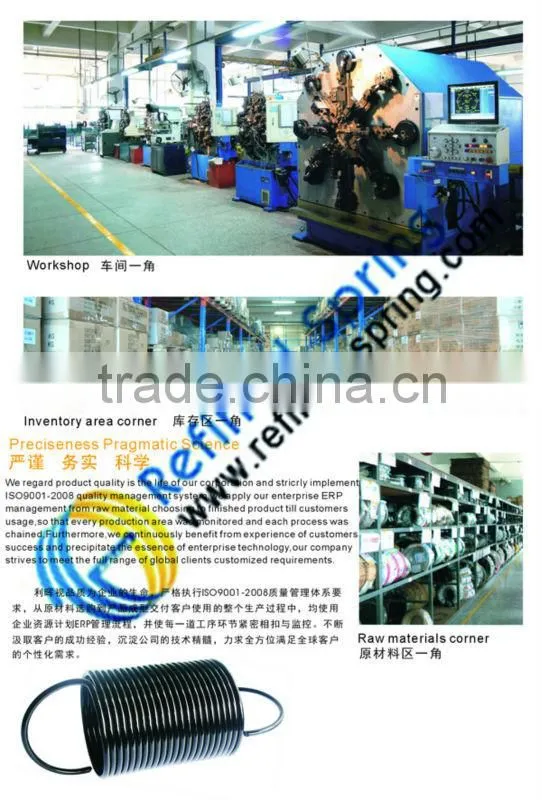 Coil spring with linear end