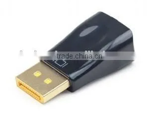 DisplayPort to VGA adapter connector, black color, high end!