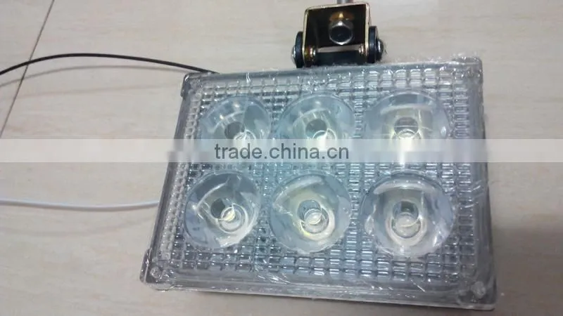6w input voltage 12 to 80v Die cast Aluminum led working light bar housing cover