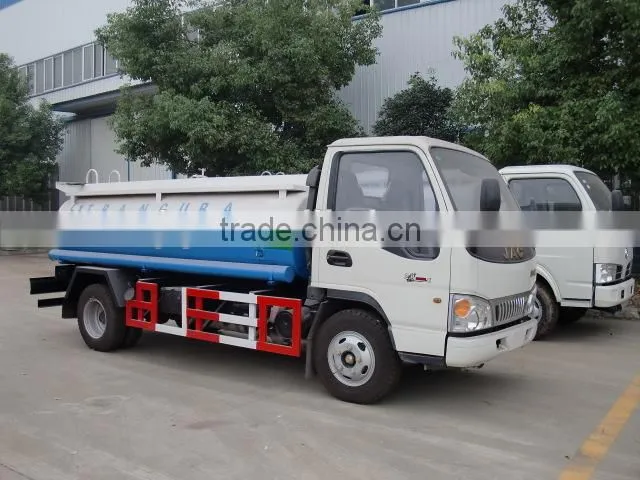 mini fuel tank truck made in China JAC 3.5-5cbm mini fuel tank truck