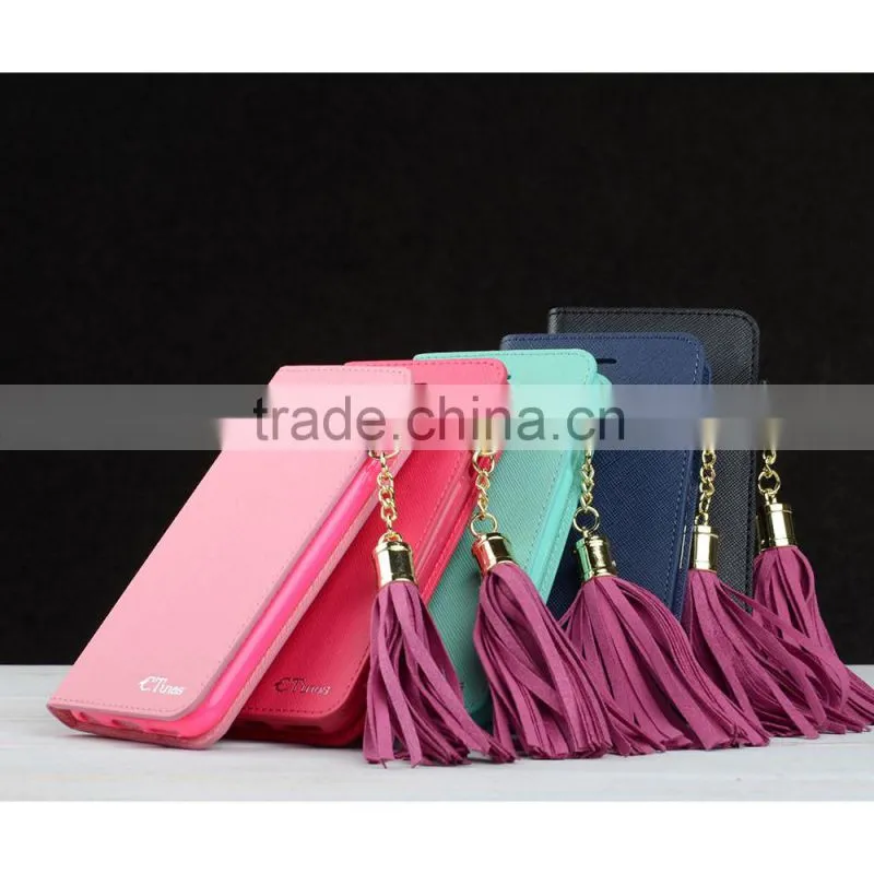 C&T Tassels Flip Wallet Credit ID Card Slot Holder Phone Case for iphone 6