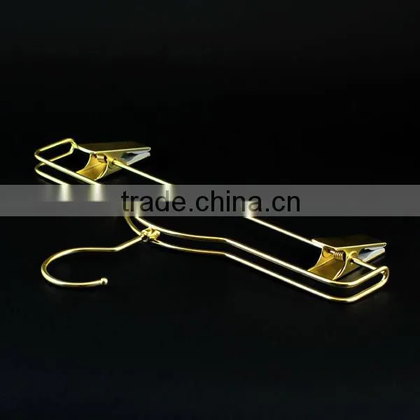 Golden Luxury Metallic Trousers / Pants Hanger for Luxury Sports Wear