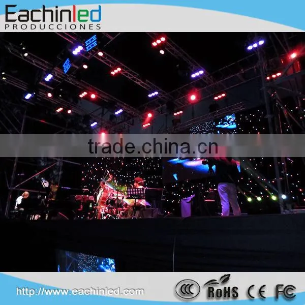 Die-cast aluminum cabinet small pixel pitch led screens / led video panel p4