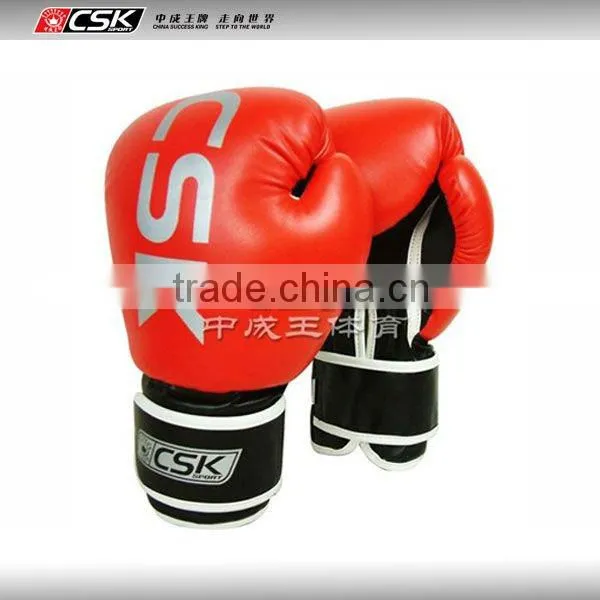 Synthetic leahter cheap training boxing gloves