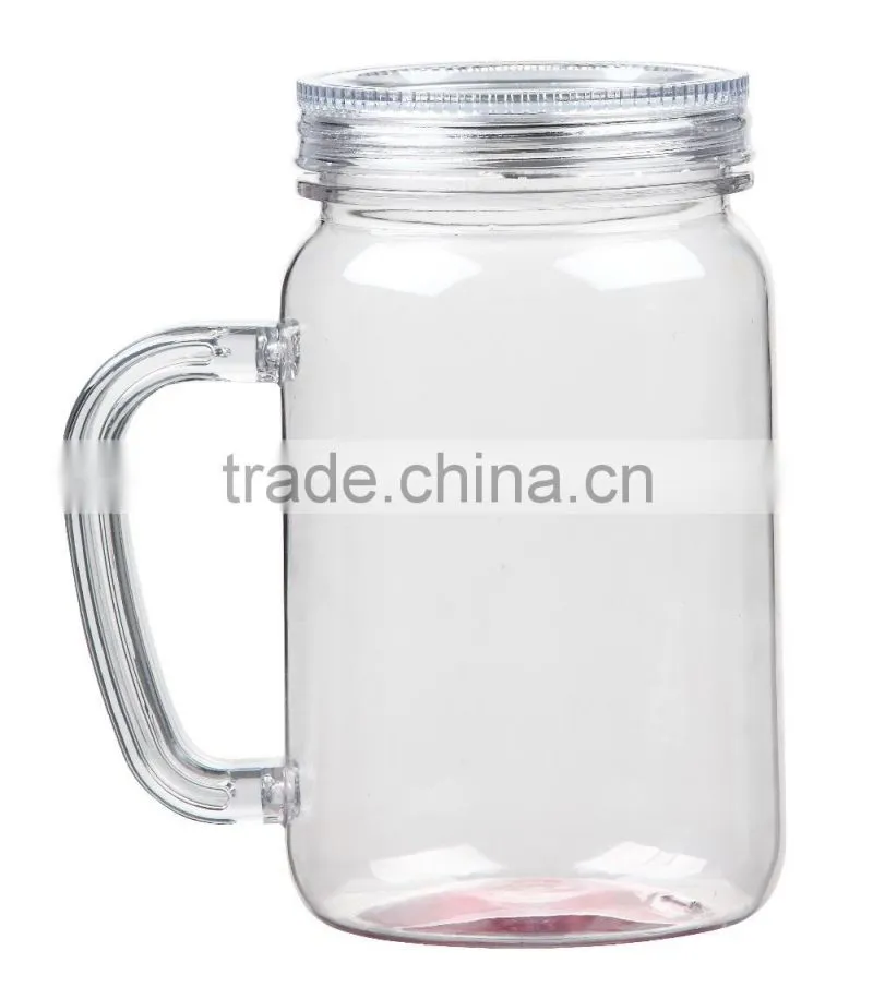 mason jar with plastic lid