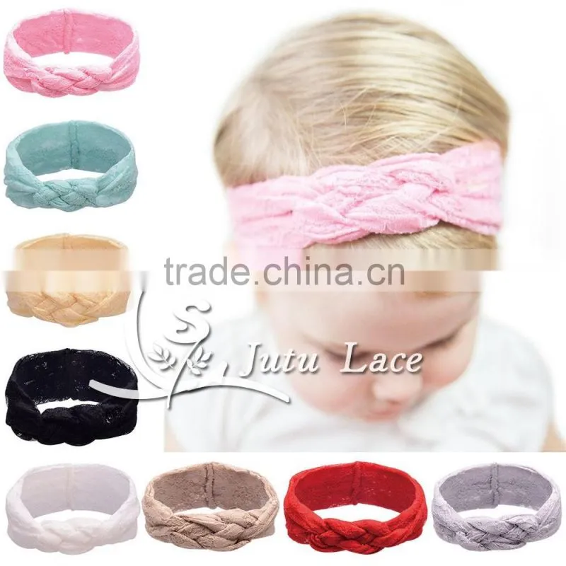 Mini plastic diamond fabric flower hair tie for sexy lady, Handmade Flower Bride Bohemian Headband headband