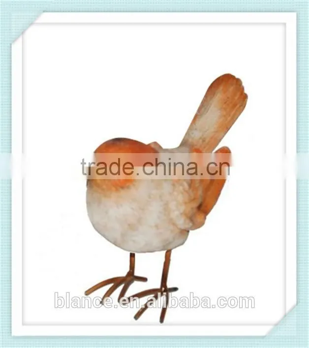 resin bird figurine with long feet home and garden decor