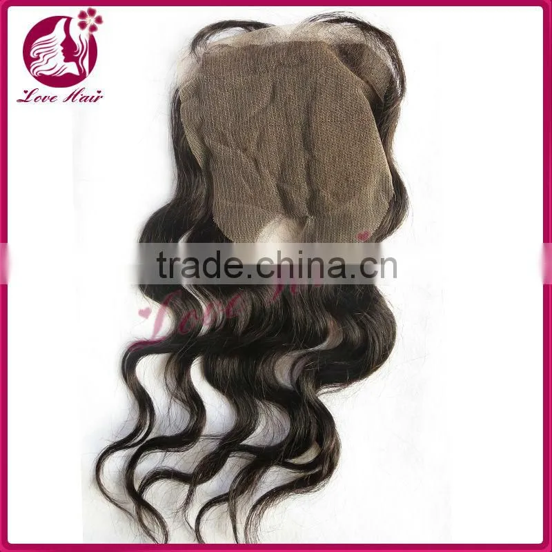 Wholesales Brazilian Silk Base Closure 4*4 middle part and free part Lace Closure