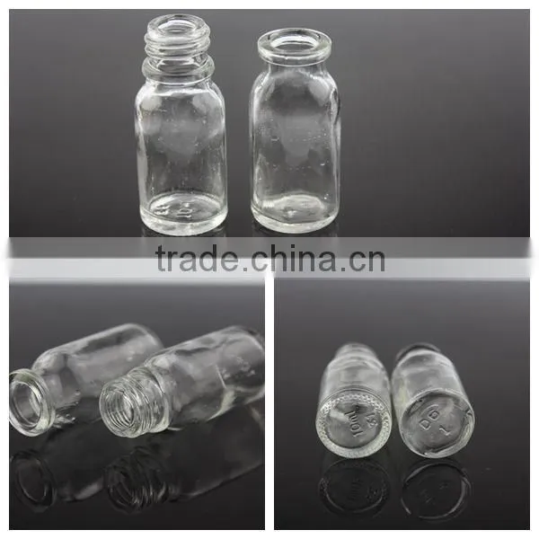 penicillin bottle glass vial with rubber body colored