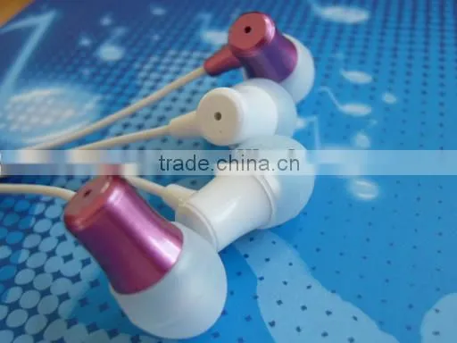 Fashion design,transparent colorful earphone & earbud for Ipad