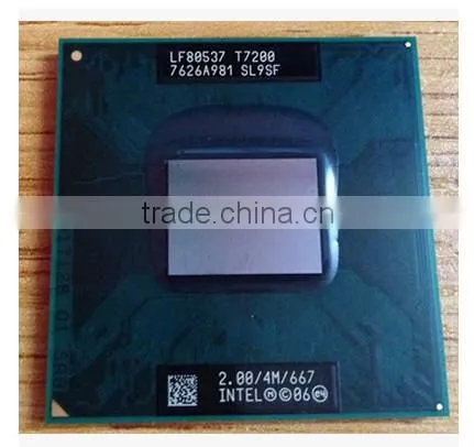 T7200 2.0/4 m / 667 laptop CPU SL9SF original PGA official version support 945 platform
