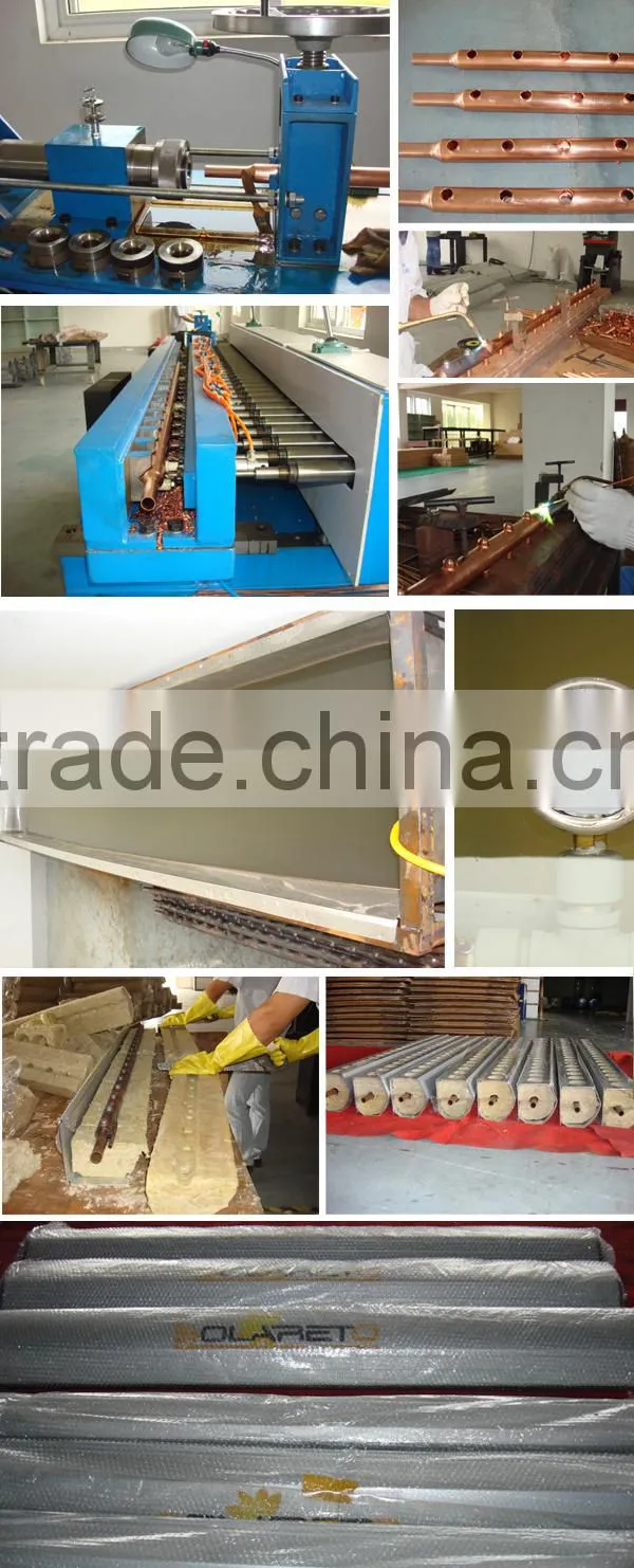 heat pipe Vacuum solar hot air solar collector with Solar Keymark approved