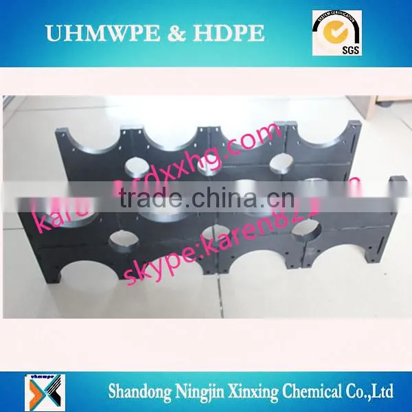 uhmwpe and hdpe polyethylene plastic pipe spacer