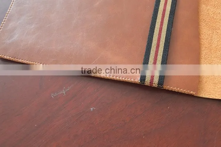 High Quality Custom popular portable for macbook leather cas