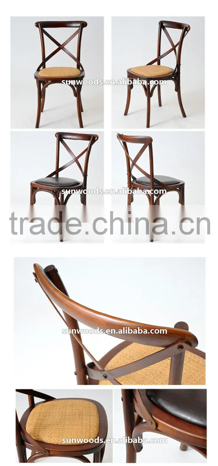 X cross back dining chair with high quality