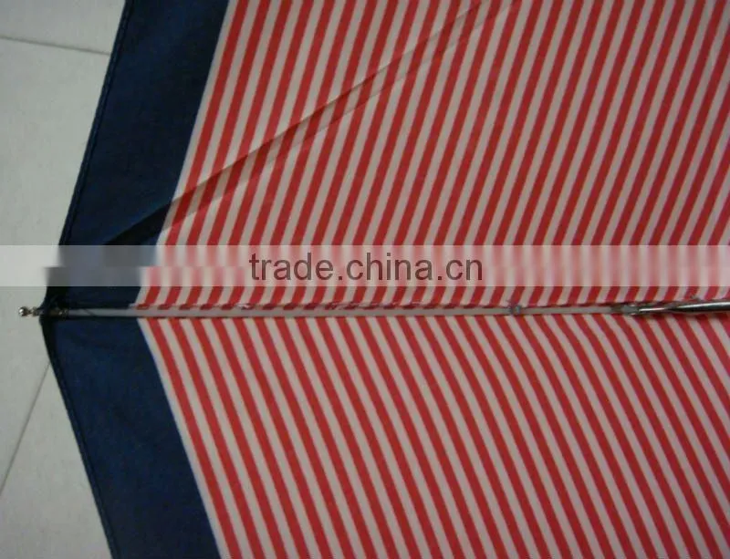 3 folding stripe auto open and close windproof umbrella with should bag