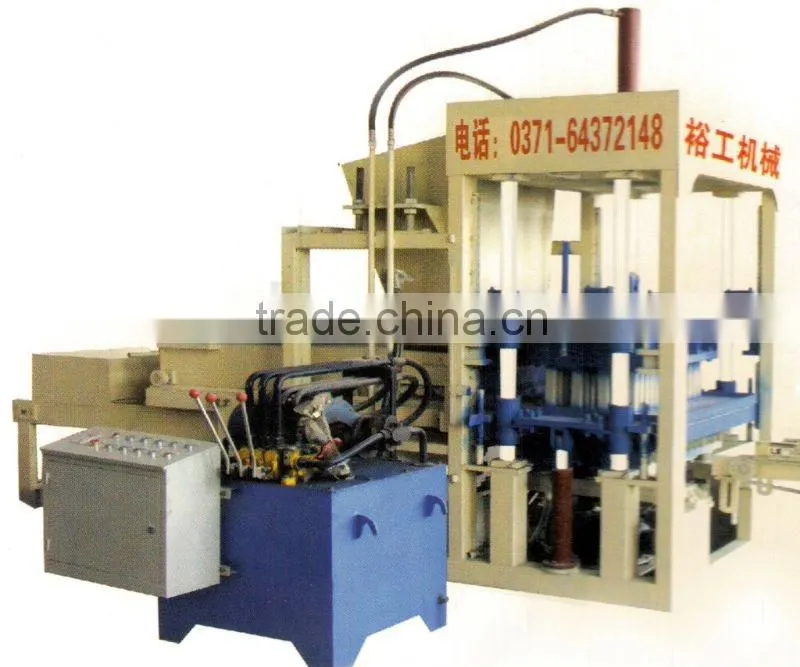 widely used in India Yugong hydraulic pressure cement brick block making machine price