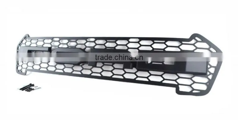 FRONT MATTE BLACK GRILLE GRILL LIT FIT FORD RANER T6 MK2 MINOR CHANGE 2015