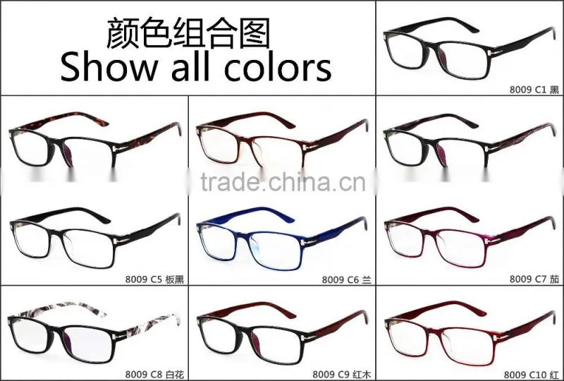 2015 popular china wholesale $1 frames stock multicolor plastic eyeglasses frames