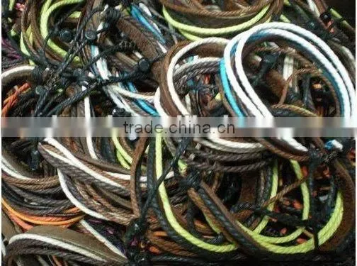cheap braided cow leather bracelets for men 2014 design