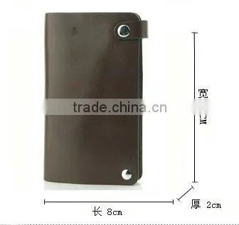 Chinese-style handmade 100 genuine leather credit card holder