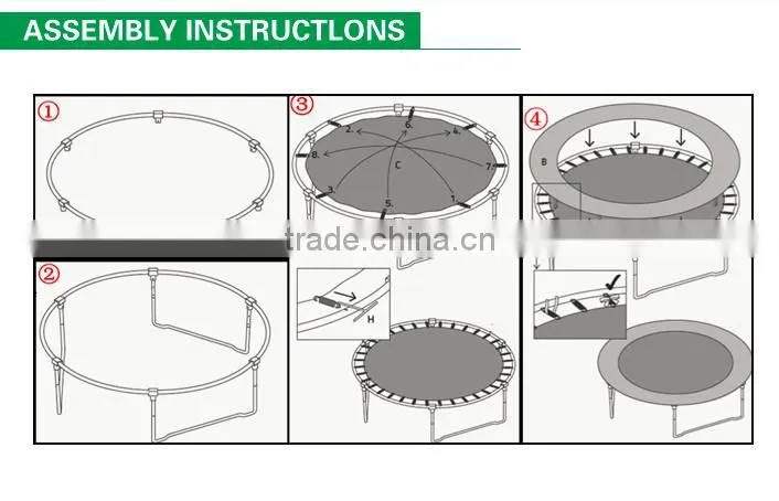 FUNJUMP High range trampoline ladder