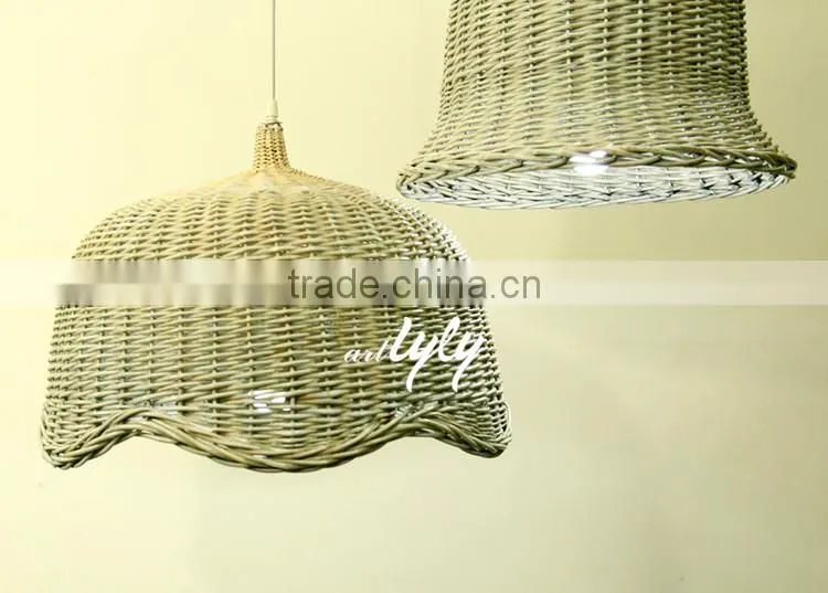 wholesale cheap wicker pendant lamp shade