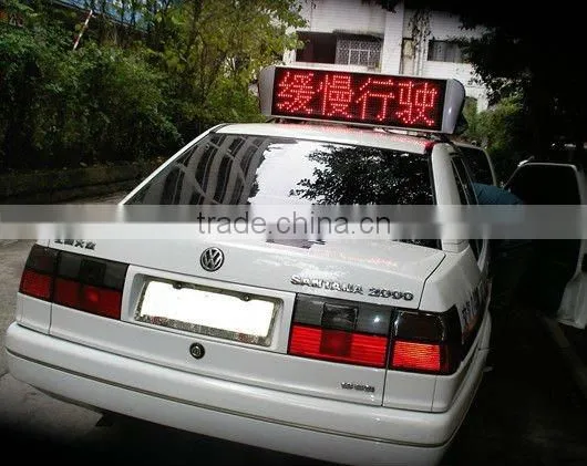 good price digital taxi/car roof advertising screen