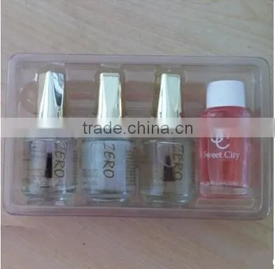PVC clear Vacuum blister box for nail polish bottle