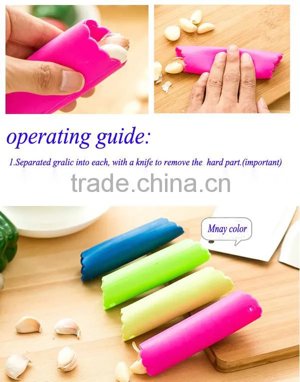 Professional Garlic Crusher ,Ginger Crusher with Silicone Garlic Peeler and Cleaning Brush