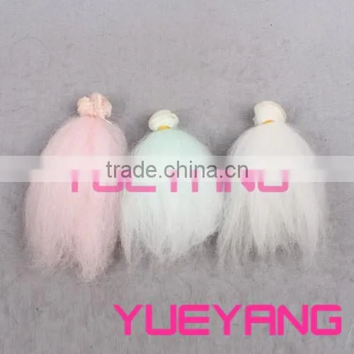 15cm long curly doll hair extension with all colors