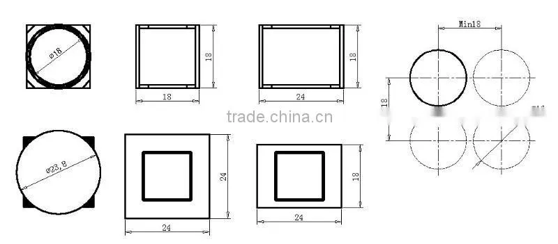 selector head button switch 16mm