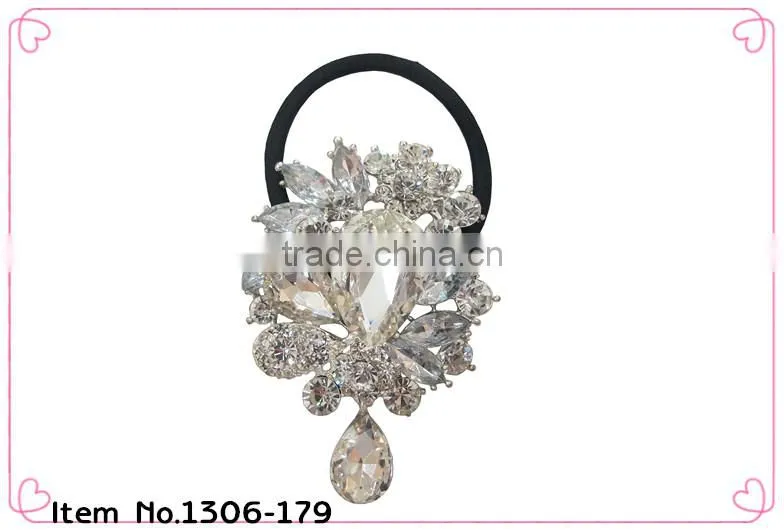 girls elastic hairband elastic hair band with pearls