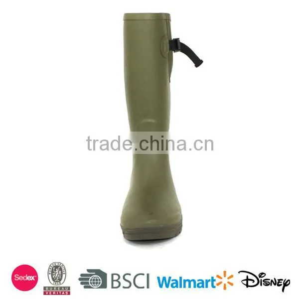 High quality army green men rubber boots