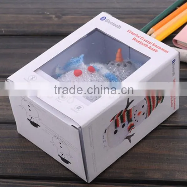 Promotional Gift Lovely Portable Bluetooth Doll Speaker, Handsfree Cute Snowman Doll Bluetooth Speaker for Kids