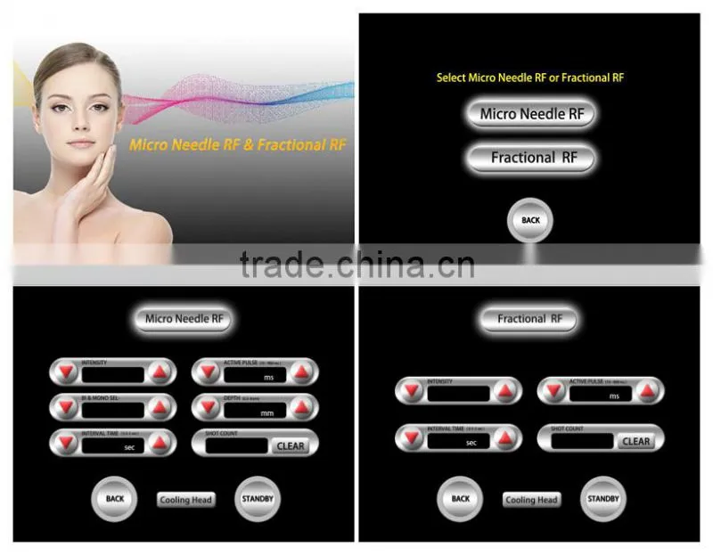 2016 PINXEL-2 Microneedle RF and Fractional RF beauty Machine/ monopolar rf face ce/ radio frequency facial treatment