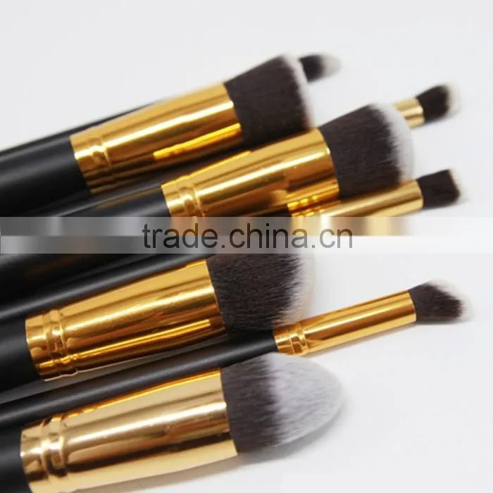 High quality synthetic hair makeup brushes set