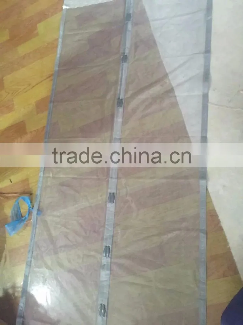 white or black color magnetic mesh hands free door screen