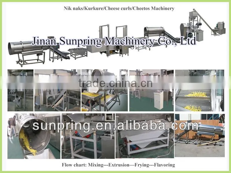 Automatic Stainless Steel Nik Naks Making Machinery
