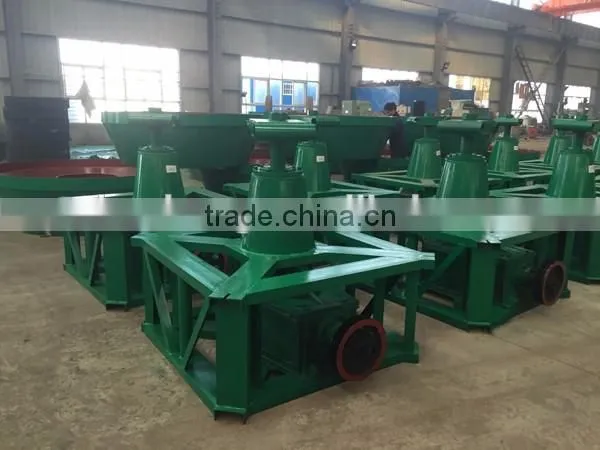 HUAHONG new type and good quality Lead edge runner wet pan mill to SUDAN