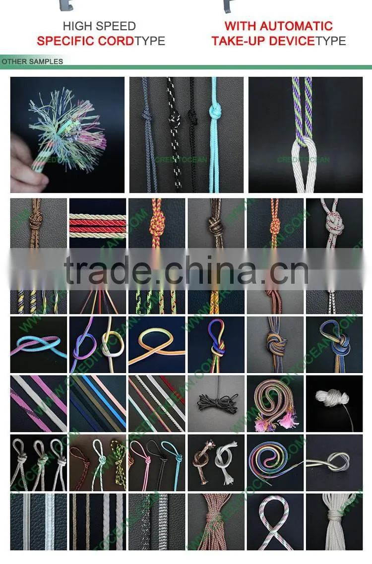 High speed flat cord braiding machine