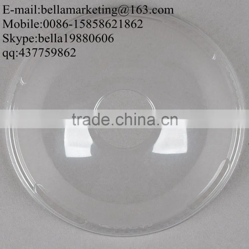 OPS Clear Plastic Lid Dome with Hole, Disposable Lid for 12-22 oz Paper Cup