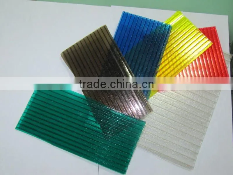 Hight light transmission polycarbonate hollow sheet for green house