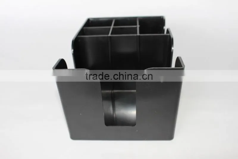 BPA Free PS ABS 6 Compartments New Bar caddy/Napkin Straw Stirrer Holder